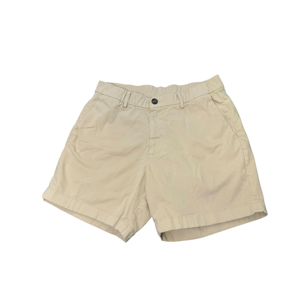 Bearbottom Clothing Mens Khaki Stretch Chino Shorts Size Medium 5.5 Inch Inseam